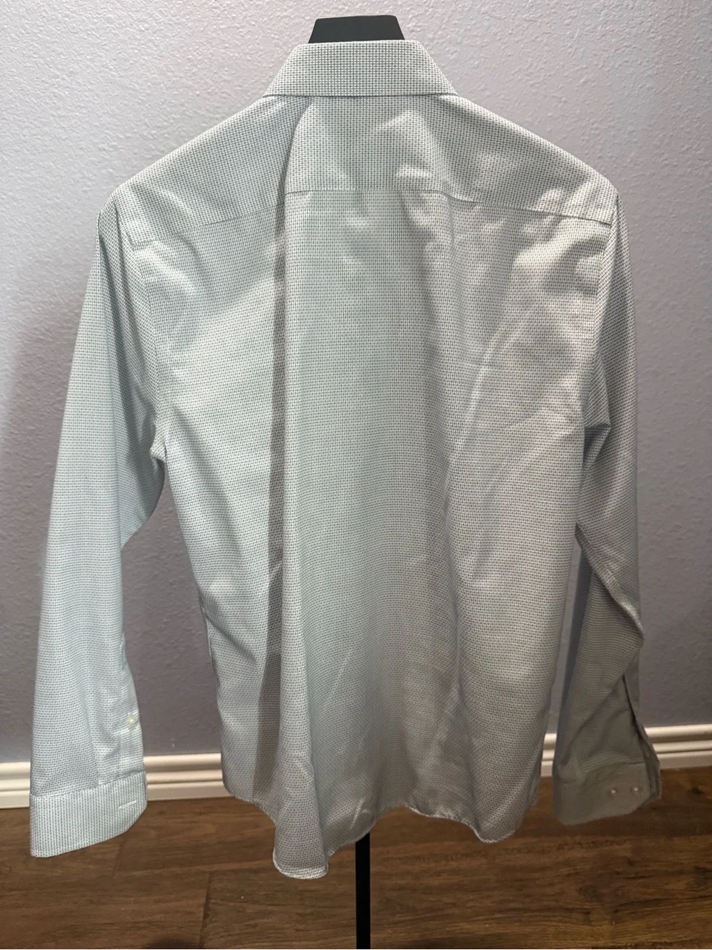 Banana Republic Pale Blue Microprint Dress Shirt